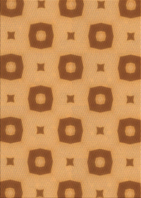 Machine Washable Transitional Orange Rug, wshpat3596org