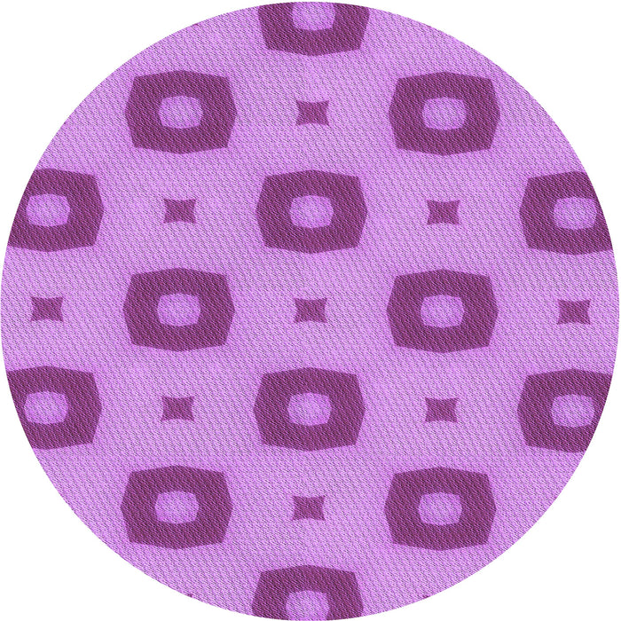 Square Patterned Violet Purple Rug, pat3596pur