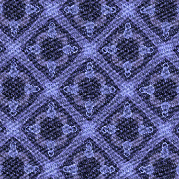 Patterned Blue Rug, pat3597blu