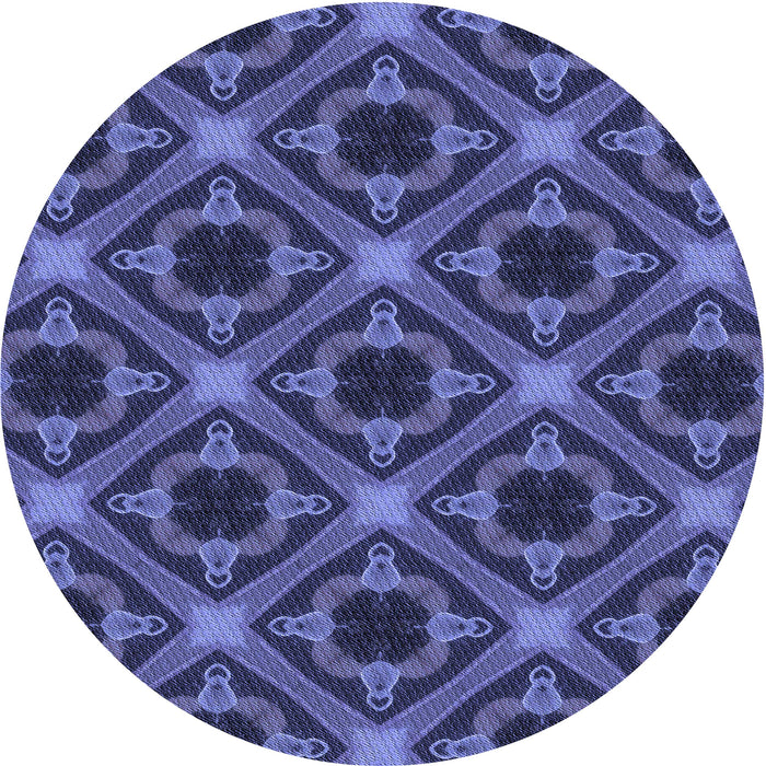 Square Machine Washable Transitional Blue Rug in a Living Room, wshpat3597blu