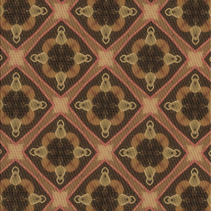 Patterned Bakers Brown Rug, pat3597brn