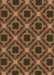 Machine Washable Transitional Bakers Brown Rug, wshpat3597brn