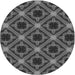 Square Patterned Gray Rug, pat3597gry