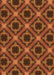 Patterned Orange Rug, pat3597org