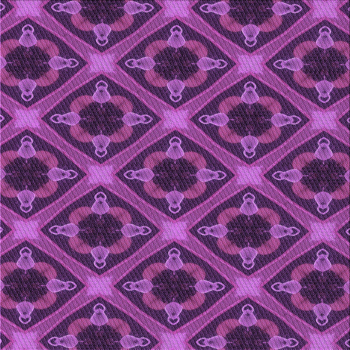 Round Patterned Purple Rug, pat3597pur