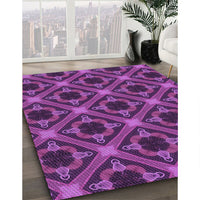 Patterned Purple Rug, pat3597pur