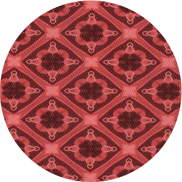 Square Machine Washable Transitional Tomato Red Rug in a Living Room, wshpat3597rd
