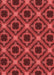 Patterned Tomato Red Rug, pat3597rd