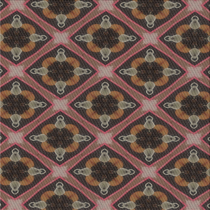 Sideview of Machine Washable Transitional Dark Almond Brown Rug, wshpat3597