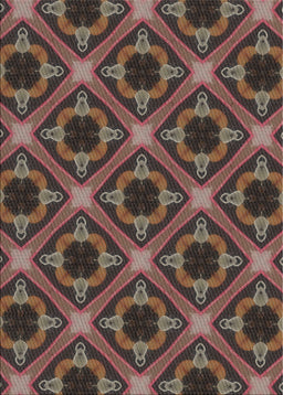 Machine Washable Transitional Dark Almond Brown Rug, wshpat3597