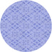 Square Machine Washable Transitional Light Slate Blue Rug in a Living Room, wshpat3598blu