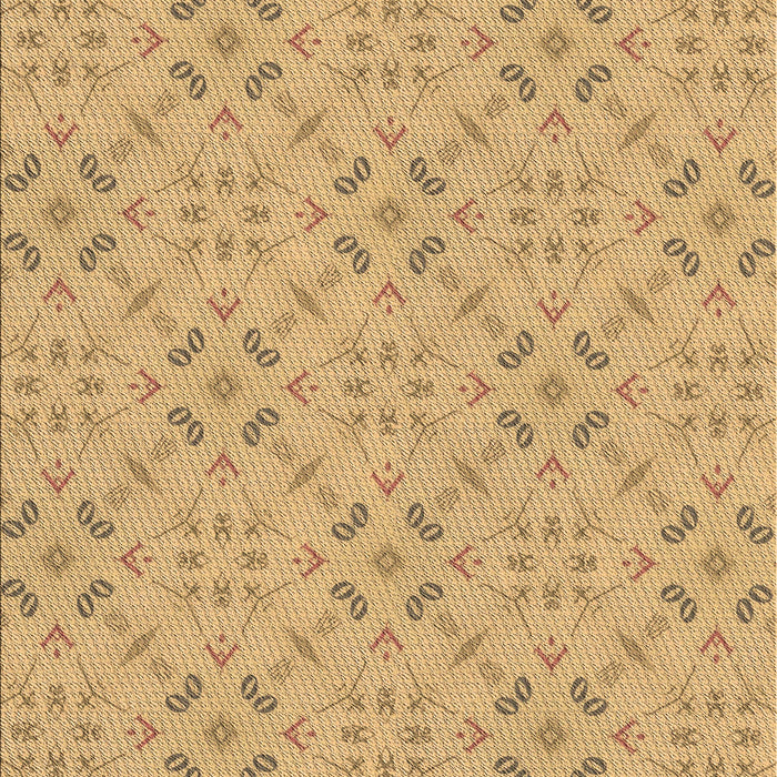 Machine Washable Transitional Cinnamon Brown Rug, wshpat3598brn