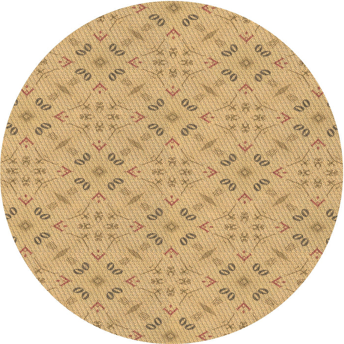 Square Machine Washable Transitional Cinnamon Brown Rug in a Living Room, wshpat3598brn