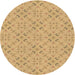 Square Machine Washable Transitional Cinnamon Brown Rug in a Living Room, wshpat3598brn