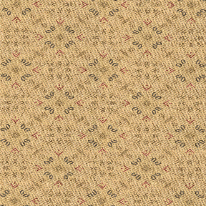 Round Machine Washable Transitional Cinnamon Brown Rug, wshpat3598brn