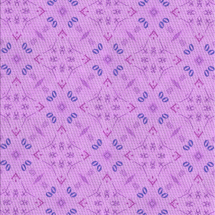 Machine Washable Transitional Violet Purple Rug, wshpat3598pur