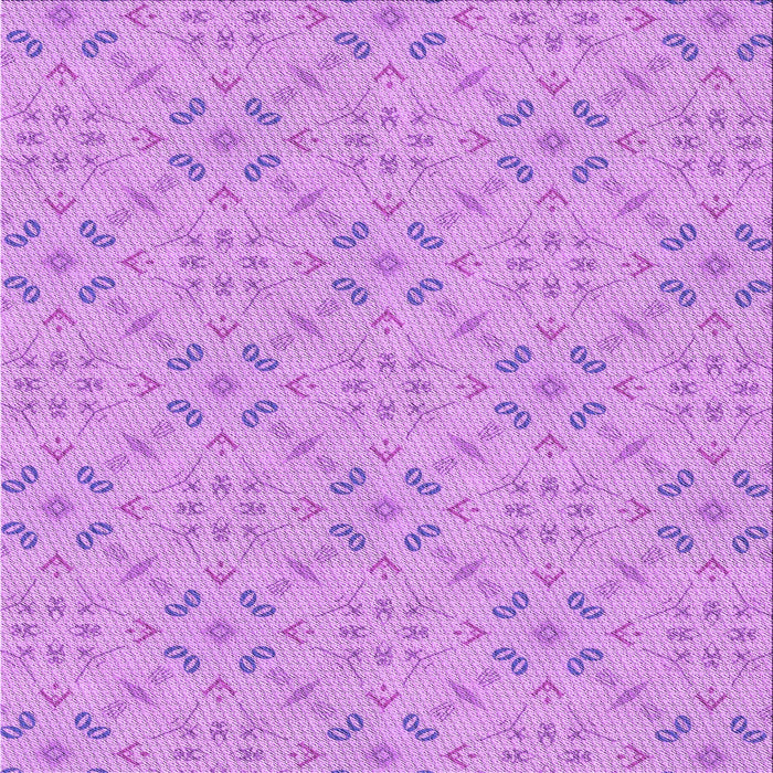 Round Machine Washable Transitional Violet Purple Rug, wshpat3598pur