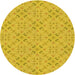 Square Machine Washable Transitional Yellow Rug in a Living Room, wshpat3598yw