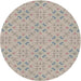 Sideview of Patterned Desert Sand Beige Novelty Rug, pat3598