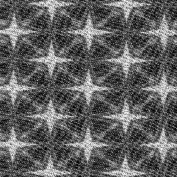 Round Patterned Dark Gray Black Rug, pat3599gry