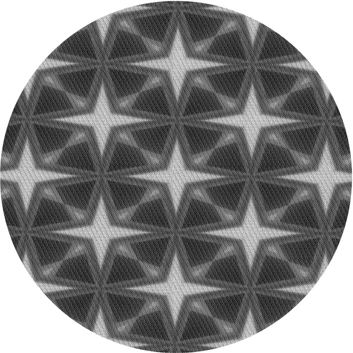 Square Machine Washable Transitional Dark Gray Black Rug in a Living Room, wshpat3599gry