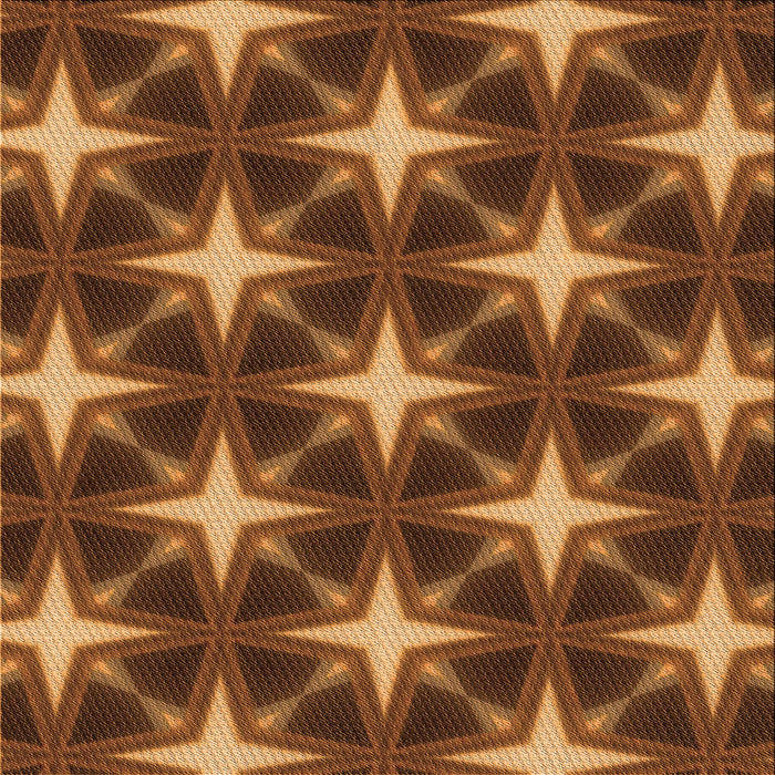 Round Patterned Red Brown Rug, pat3599org