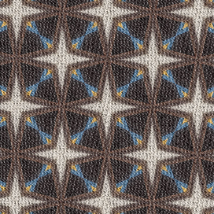 Patterned Burgundy Brown Novelty Rug, pat3599