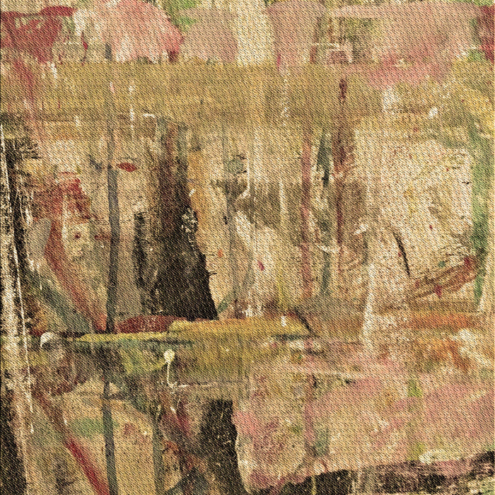 Machine Washable Transitional Saddle Brown Rug, wshpat36brn