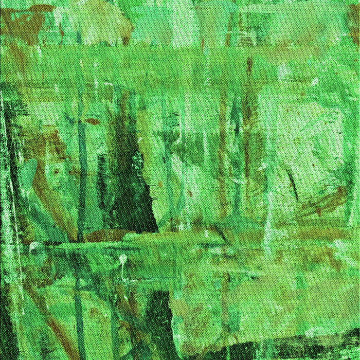 Square Patterned Neon Green Rug in a Living Room, pat36grn