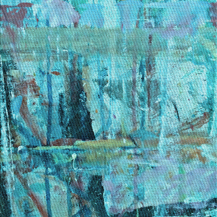 Machine Washable Transitional Dark Cyan Green Rug, wshpat36lblu