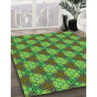 Patterned Green Rug, pat360grn