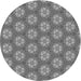 Square Patterned Carbon Gray Rug, pat360gry