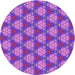 Square Patterned Purple Rug, pat360pur