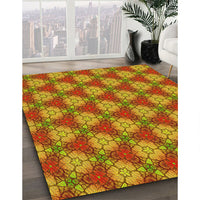 Patterned Red Rug, pat360yw