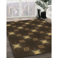 Patterned Red Brown Rug, pat3600brn