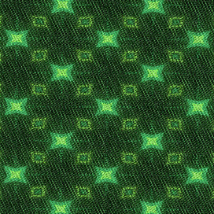 Round Patterned Dark Forest Green Rug, pat3600grn