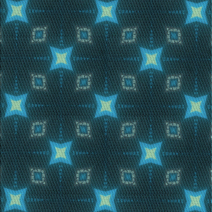 Machine Washable Transitional Dark Cyan Green Rug, wshpat3600lblu