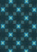 Patterned Dark Cyan Green Rug, pat3600lblu