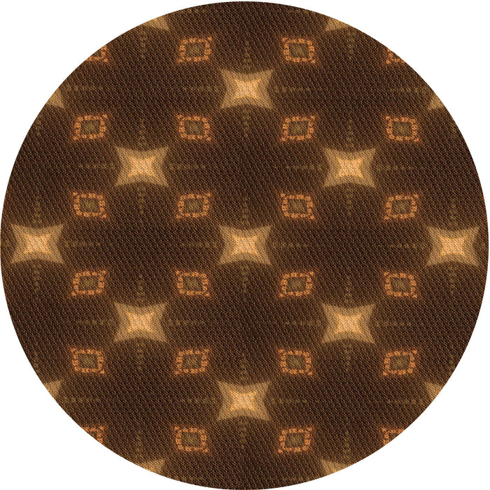 Square Machine Washable Transitional Mahogany Brown Rug in a Living Room, wshpat3600org