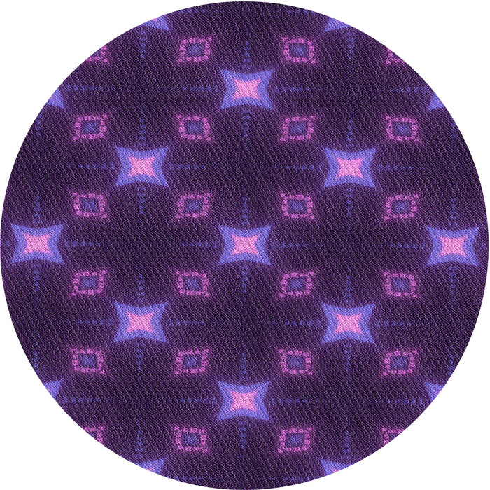 Square Machine Washable Transitional Dark Purple Rug in a Living Room, wshpat3600pur