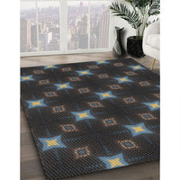 Patterned Gray Novelty Rug, pat3600