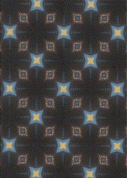 Patterned Gray Novelty Rug, pat3600