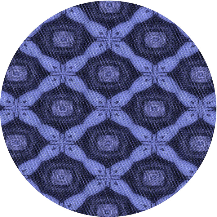 Square Machine Washable Transitional Midnight Blue Rug in a Living Room, wshpat3601blu