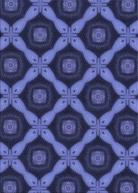 Machine Washable Transitional Midnight Blue Rug, wshpat3601blu