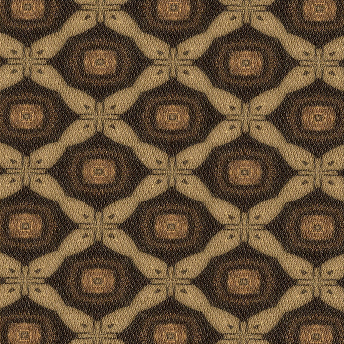 Round Machine Washable Transitional Light Brown Rug, wshpat3601brn