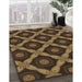 Machine Washable Transitional Light Brown Rug in a Family Room, wshpat3601brn