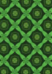 Machine Washable Transitional Deep Emerald Green Rug, wshpat3601grn