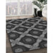 Machine Washable Transitional Charcoal Black Rug in a Family Room, wshpat3601gry