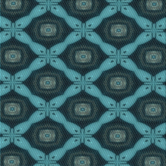 Round Machine Washable Transitional Deep Teal Green Rug, wshpat3601lblu