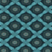 Round Machine Washable Transitional Deep Teal Green Rug, wshpat3601lblu